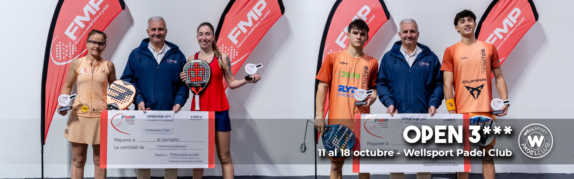 OPEN FMP 3*** WELLSPORT PADEL CLUB